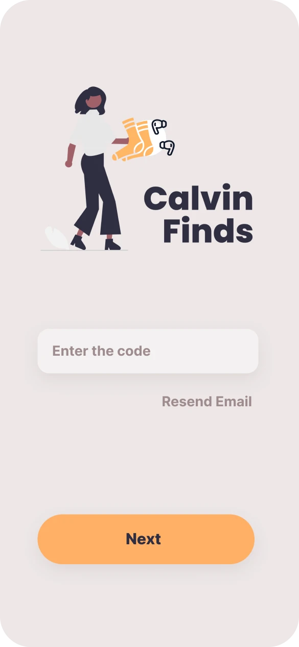 Password reset screen requesting an email address.