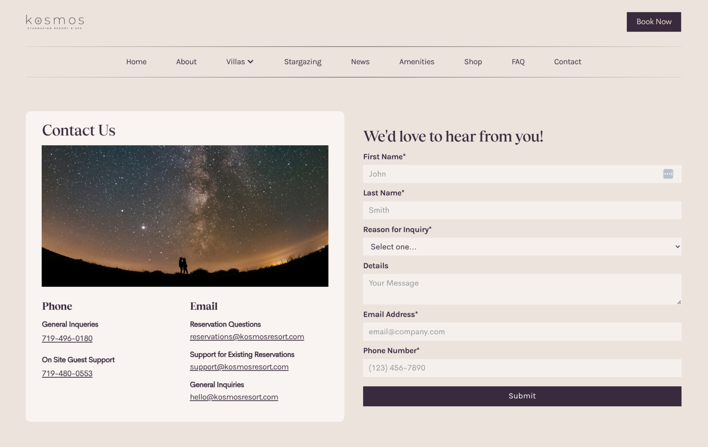 New form design with improved visual hierarchy, better spacing, and a more modern look that matches the overall site design.